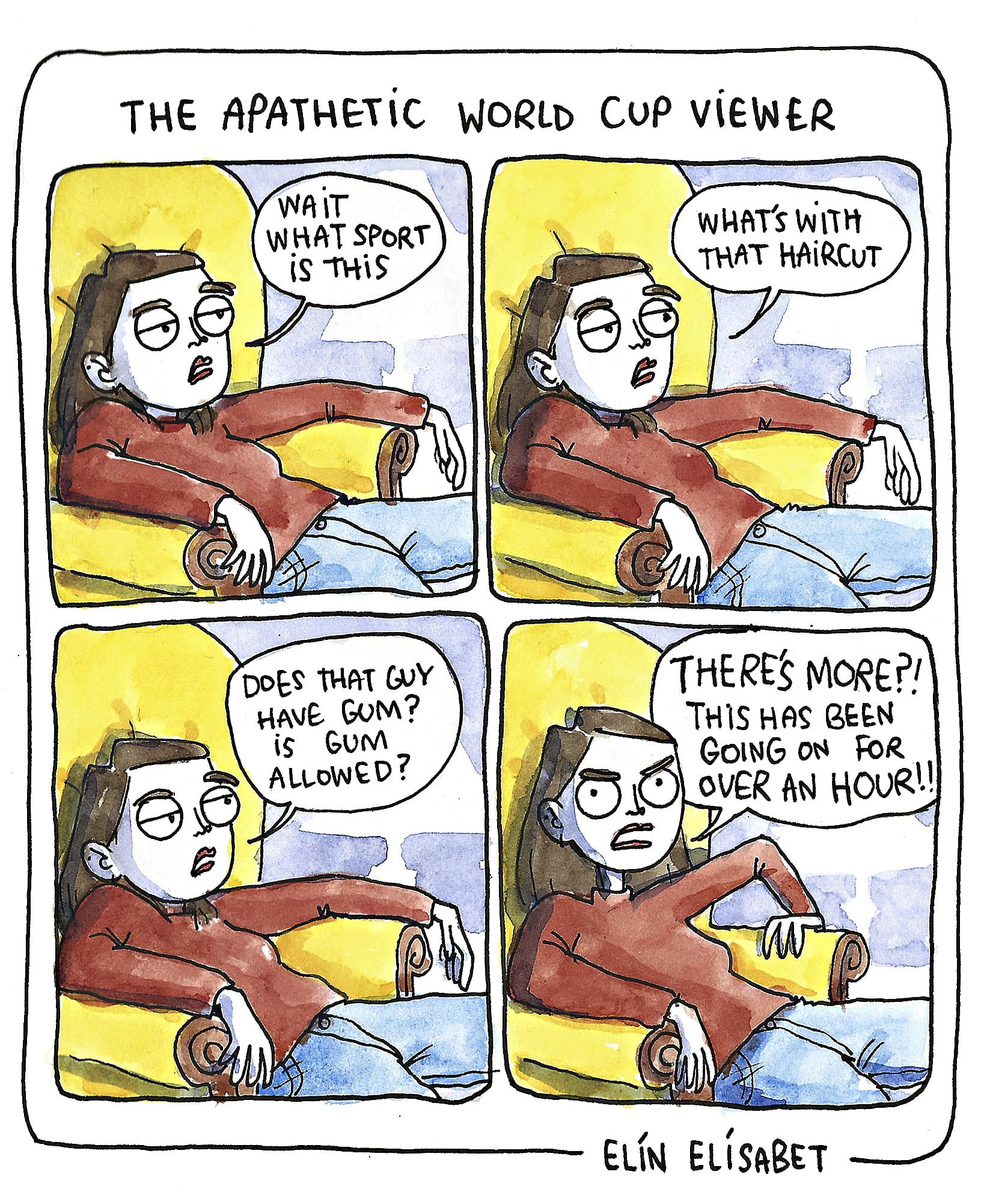 Comics: The Apathetic World Cup & Free Summer Fun with Elín & Lóa